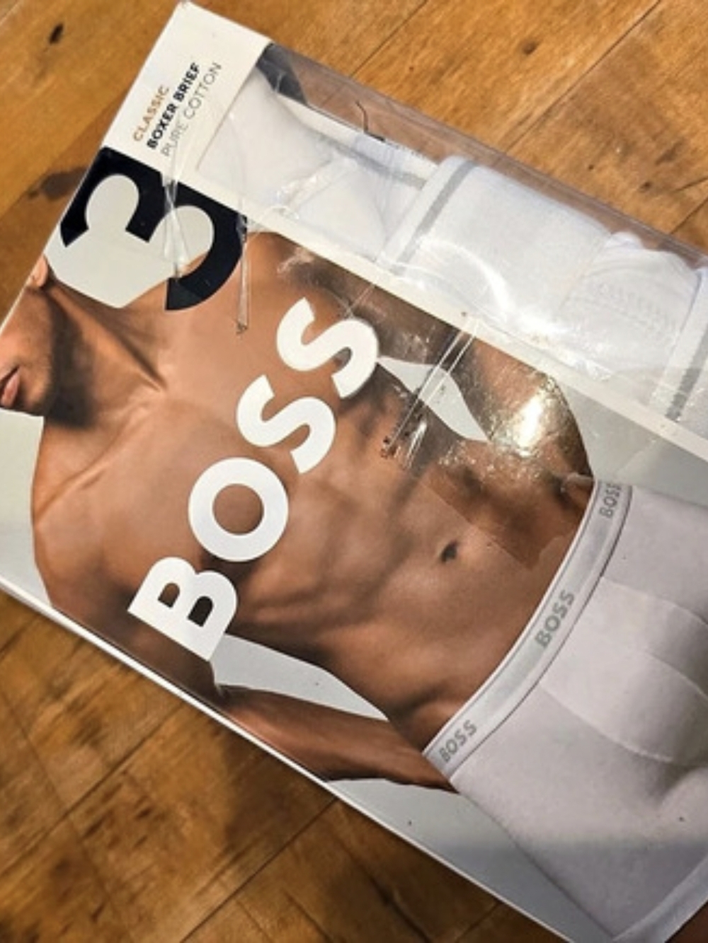 BOSS Classic Boxer Brief Men's White Boxer Brief Size Large NWT